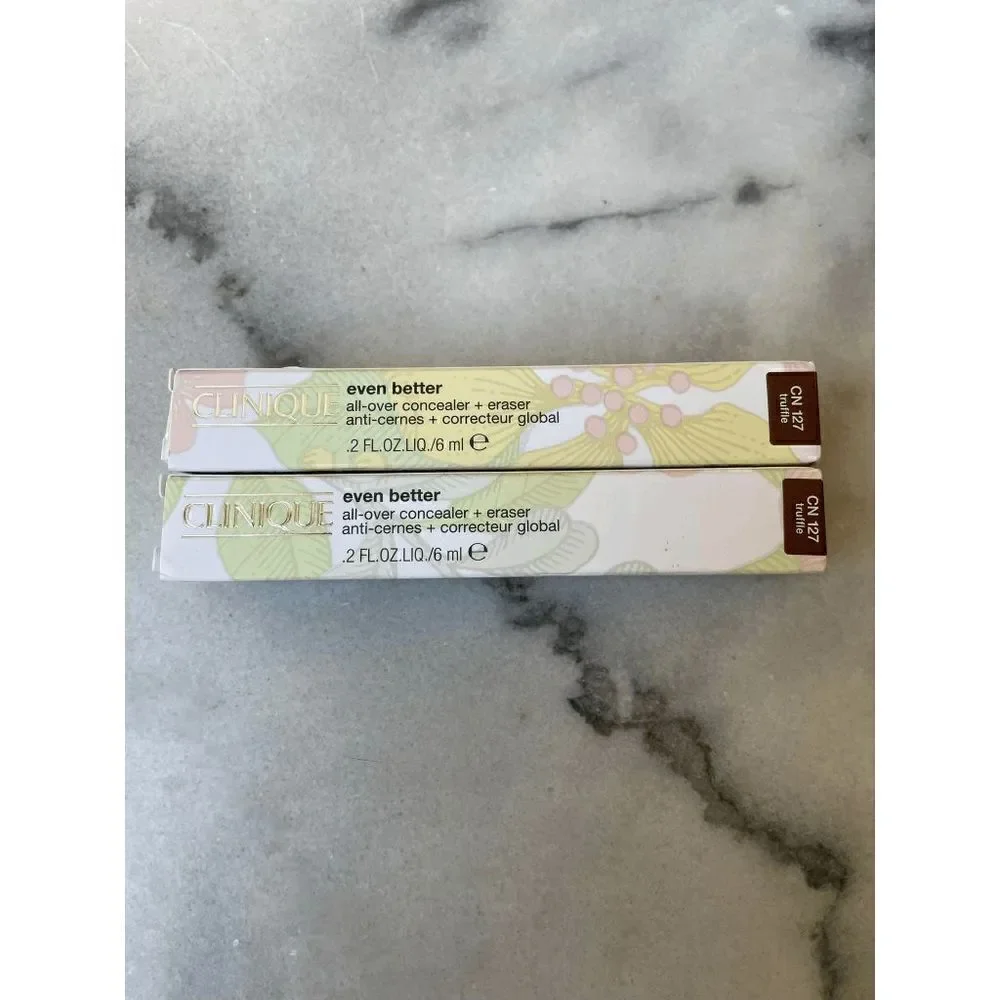 Clinique Even Better All Over Concealer + Eraser CN 127 Truffle Lot of 2